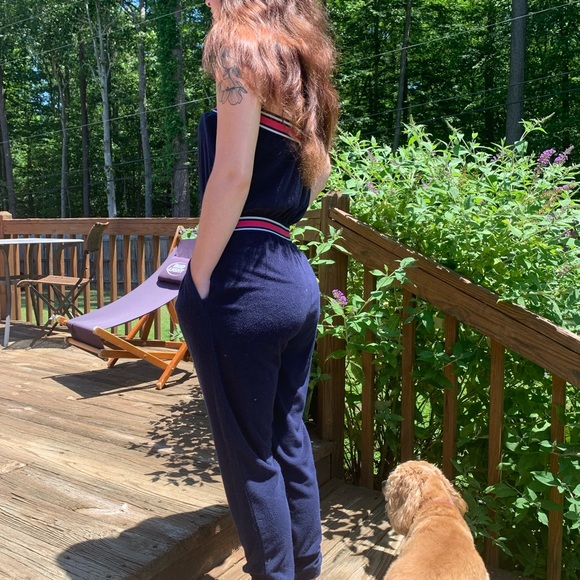 Blue Caribbean terry cloth jumper - Picture 3 of 4